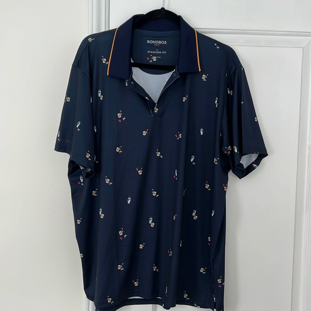 Bonobos Old Fashioned Cocktail Golf Polo